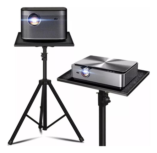 Tripode Soporte Base  Para Proyector O Portatil Negro