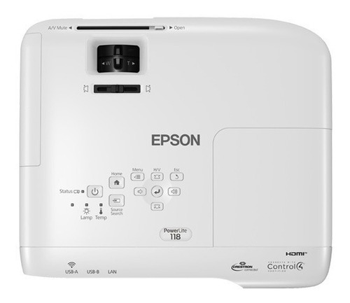 Proyector Videobeam Epson Powerlite 118 3800 Xga 3lcd Hdmi